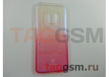 Задняя накладка для Samsung G960FD Galaxy S9 (розовая (Glaze)) Baseus