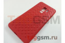 Задняя накладка для Samsung G965FD Galaxy S9 Plus (плетение, красная (Weaving Case)) Baseus