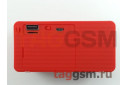 Колонка портативная (Bluetooth+FM+USB+MicroSD) (красная) X3