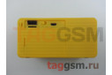 Колонка портативная (Bluetooth+FM+USB+MicroSD) (желтая) X3
