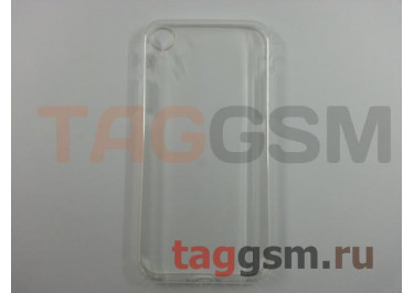 Задняя накладка для iPhone XR (силикон, прозрачная), техпак