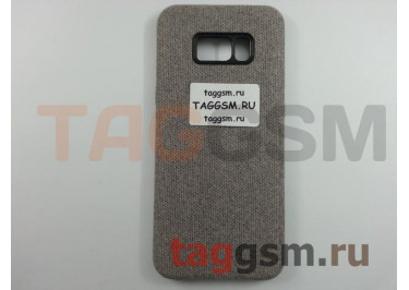 Задняя накладка для Samsung G955 Galaxy S8 Plus Hiha Canvas Pattern (светло-серая)