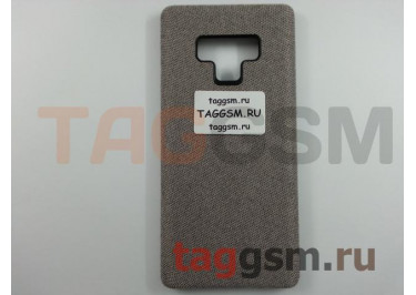 Задняя накладка для Samsung N960F Galaxy Note 9 Hiha Canvas Pattern (светло-серая)