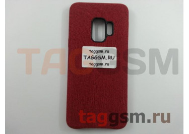 Задняя накладка для Samsung G960FD Galaxy S9 Hiha Canvas Pattern (красный)