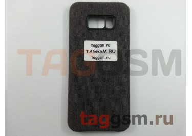 Задняя накладка для Samsung G955 Galaxy S8 Plus Hiha Canvas Pattern (черная)