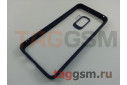 Задняя накладка для Samsung G960FD Galaxy S9 (матовая, с синим силиконовым ободком (Mant Series)) Usams