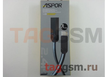 Кабель USB - Type-C (AС-17) ASPOR (1,2м) (черный)