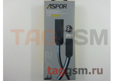 Кабель USB - Type-C (AС-17) ASPOR (1,2м) (серый)