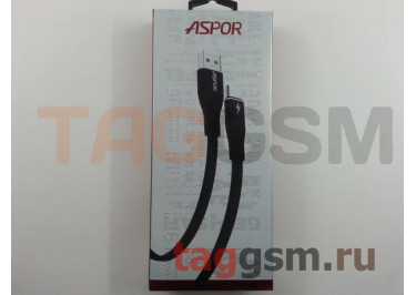 Кабель USB - Type-C (A113) ASPOR (1м) (черный)