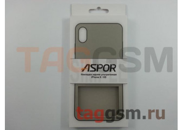 Задняя накладка для iPhone X / XS (серия SIMPLE, ультратонкая, серая) ASPOR