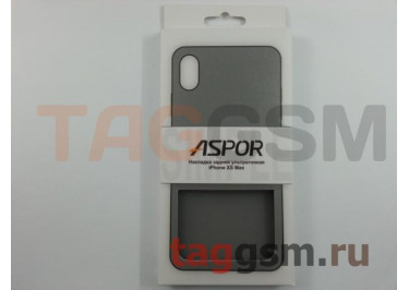 Задняя накладка для iPhone XS Max (серия SIMPLE, ультратонкая, черная) ASPOR