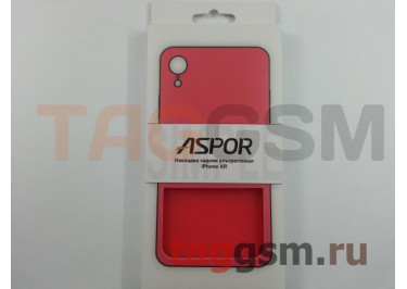 Задняя накладка для iPhone XR (серия SIMPLE, ультратонкая, красная) ASPOR