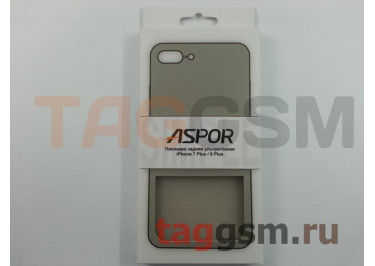 Задняя накладка для iPhone 7 Plus / 8 Plus (5.5") (серия SIMPLE, ультратонкая, серая) ASPOR