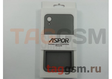 Задняя накладка для iPhone XR (серия SIMPLE, ультратонкая, черная) ASPOR