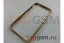 Задняя накладка для iPhone XR (магнитная рамка, стекло, золотая)