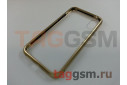 Задняя накладка для iPhone X / XS (магнитная рамка, стекло, золотая)