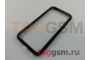 Задняя накладка для iPhone 6 / 6S (4.7") (магнитная рамка, стекло, черная)