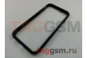 Задняя накладка для iPhone 6 / 6S (4.7") (магнитная рамка, стекло, черная)
