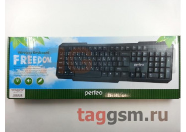 Клавиатура беспроводная Perfeo FREEDOM, USB, черная (PF-1010)