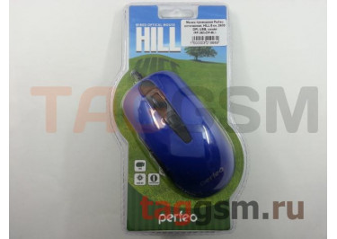 Мышь проводная Perfeo оптическая, HILL 6 кн, 2400 DPI, USB, синяя (PF-363-OP-BL)