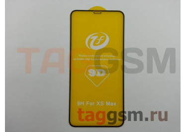 Пленка / стекло на дисплей для iPhone XS MAX / 11 Pro MAX (Gorilla Glass) 5D (черный) техпак