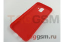 Задняя накладка для Samsung A6 / A600 Galaxy A6 (2018) (силикон, матовая, красная) Cherry