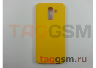 Задняя накладка для Samsung J8 / J810 Galaxy J8 (2018) (силикон, матовая, желтая)