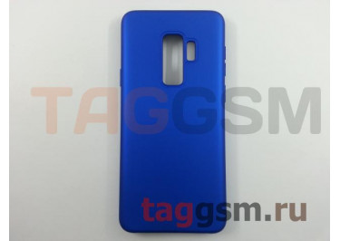 Задняя накладка для Samsung G965FD Galaxy S9 Plus (силикон, матовая, синяя)