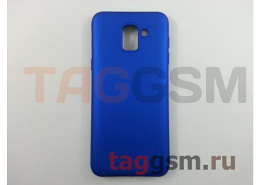 Задняя накладка для Samsung J6 / J600 Galaxy J6 (2018) (силикон, матовая, синяя)