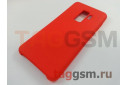 Задняя накладка для Samsung G965FD Galaxy S9 Plus (силикон, матовая, красная)