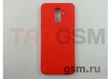 Задняя накладка для Samsung J8 / J810 Galaxy J8 (2018) (силикон, матовая, красная)