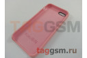 Задняя накладка для iPhone 5 / 5S / SE (силикон, матовая, розовая) Faison