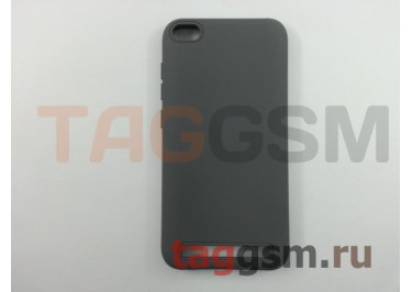 Задняя накладка для Xiaomi Redmi 5A (силикон, матовая, серая)