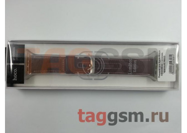 Ремешок для Apple Watch 42mm / 44mm (экокожа, красный) HOCO