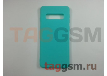 Задняя накладка для Samsung G973FD Galaxy S10 (силикон, матовая, бирюзовая (Soft Matte)) NEYPO