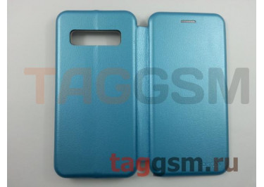 Сумка футляр-книга для Samsung G973FD Galaxy S10  (экокожа, с силиконовым креплением, на магните, синяя) Faison