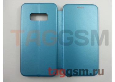 Сумка футляр-книга для Samsung G970FD Galaxy S10 Lite (экокожа, с силиконовым креплением, на магните, синяя) Faison