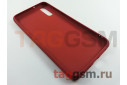 Задняя накладка для Huawei P20 (силикон, под ткань, красная)