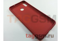 Задняя накладка для Huawei Honor 8X (силикон, под ткань, красная)