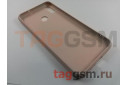 Задняя накладка для Huawei Honor 8X (силикон, под ткань, розовая)