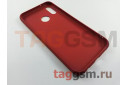 Задняя накладка для Huawei P20 Lite (силикон, под ткань, красная)