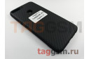 Задняя накладка для Huawei Honor 7C Pro (силикон, под ткань, черная)