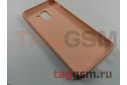 Задняя накладка для Samsung J6 / J600 Galaxy J6 (2018) (силикон, под ткань, розовая)