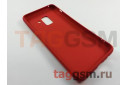 Задняя накладка для Samsung A8 / A530 Galaxy A8 (2018) (силикон, под ткань, красная)