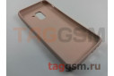 Задняя накладка для Samsung A8 / A530 Galaxy A8 (2018) (силикон, под ткань, розовая)