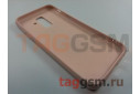 Задняя накладка для Samsung A6 Plus / A605F Galaxy A6 Plus (2018) (силикон, под ткань, розовая)