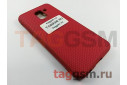 Задняя накладка для Samsung J6 / J600 Galaxy J6 (2018) (силикон, под ткань, красная)