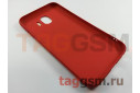 Задняя накладка для Samsung J4 / J400 Galaxy J4 (2018) (силикон, под ткань, красная)