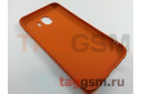 Задняя накладка для Samsung J4 / J400 Galaxy J4 (2018) (силикон, под ткань, оранжевая)