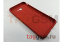 Задняя накладка для Samsung J4 Plus / J415 Galaxy J4 Plus (2018) (силикон, под ткань, красная)